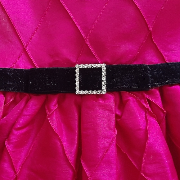 Super beautiful taffeta fushia girly dress - Picture 3 of 9